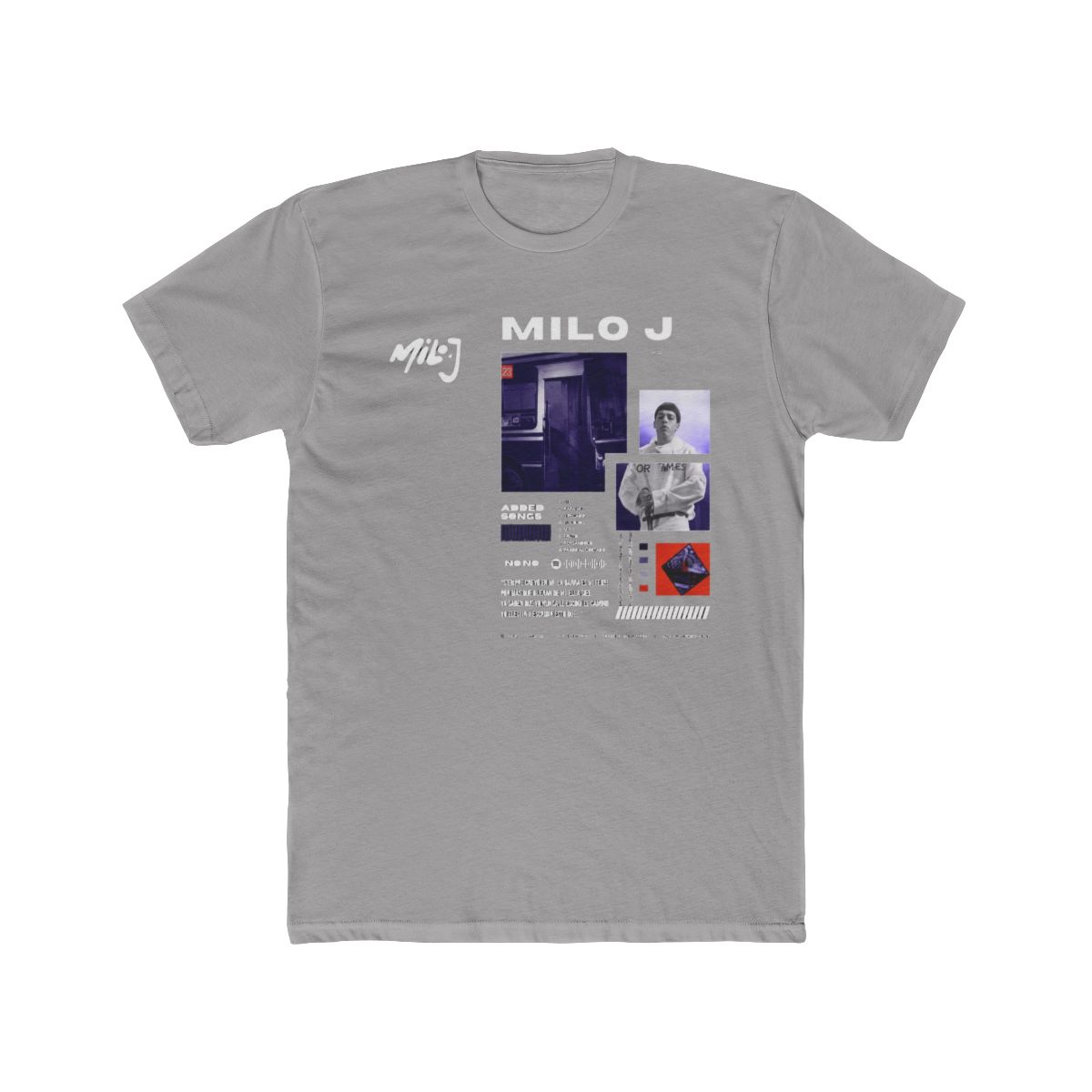 Rapper Milo J 166 Álbum T Shirt Homens Mulheres Moda Hip Hop Camiseta 100% Algodão Casual Oversized Manga Curta Camisetas Streetwear - Official T-Shirts merchandise