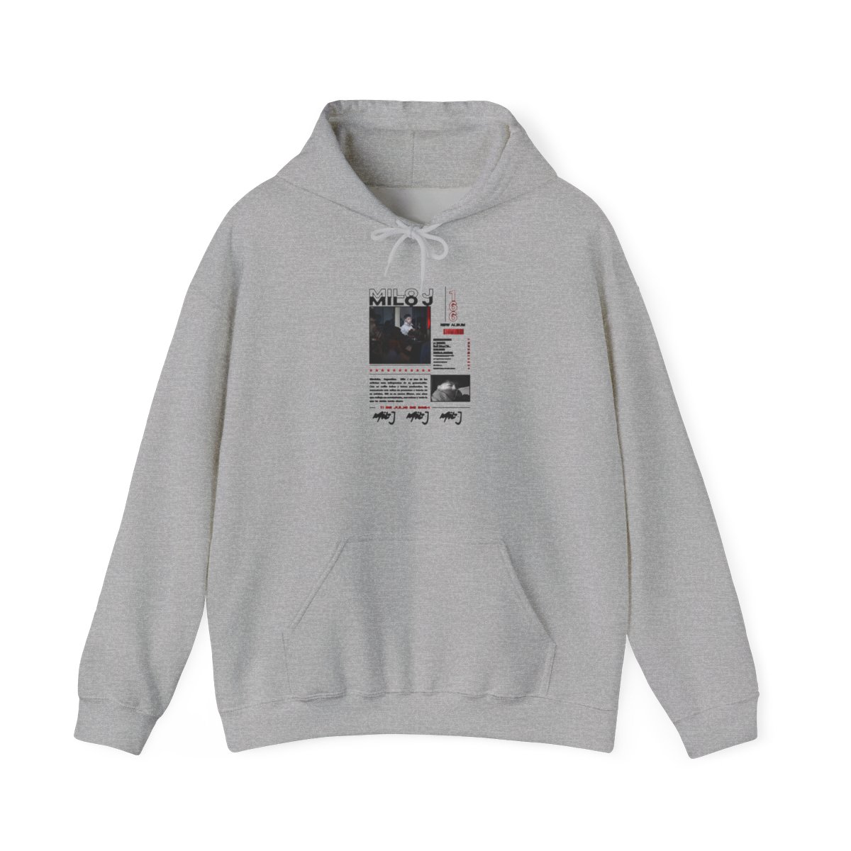 Rapper Milo J 166 Álbum Merch Hoodies Moda Hip Hop Moletons Homens Mulheres Roupas Manga Longa Pulôveres de Grandes Dimensões Streetwear - Official Hoodies merchandise