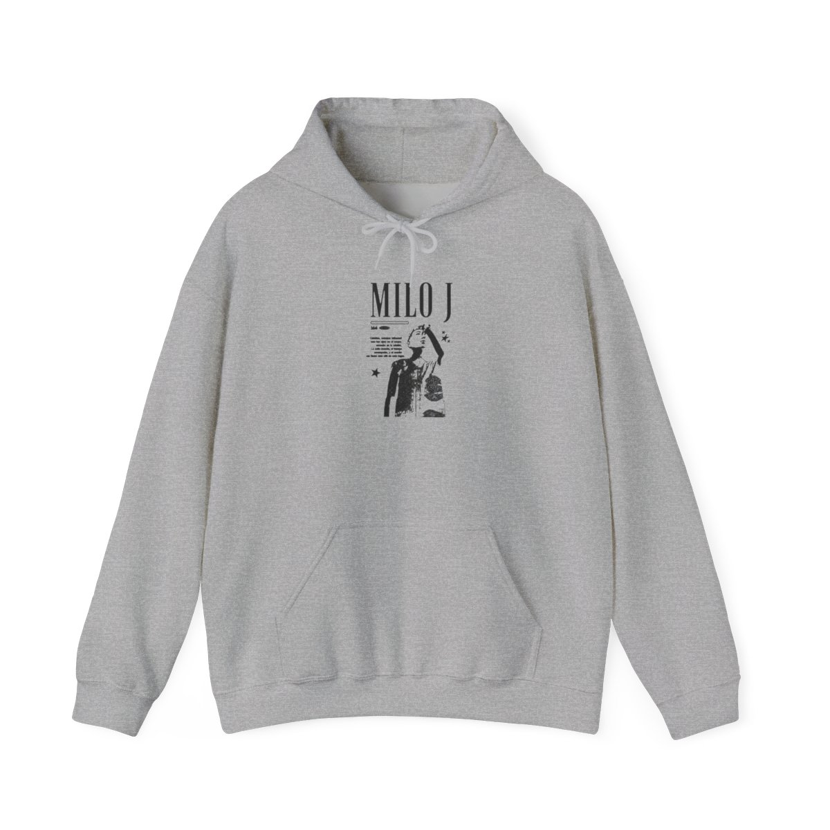 Rapper Milo J Gráfico Zipper Hoodie Homens Mulheres Hip Hop Moda Pop Música Hoodies Masculino Vintage Oversized Fleece Zip Up Jacket Coat - Official Hoodies merchandise
