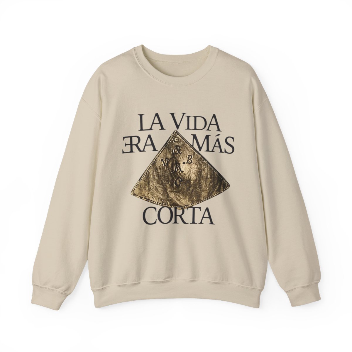 Milo J La Vida Era Mas Corta Álbum Merch Crewneck manga comprida streetwear feminino masculino pulôver moletons - alternate angle 5, merchandise