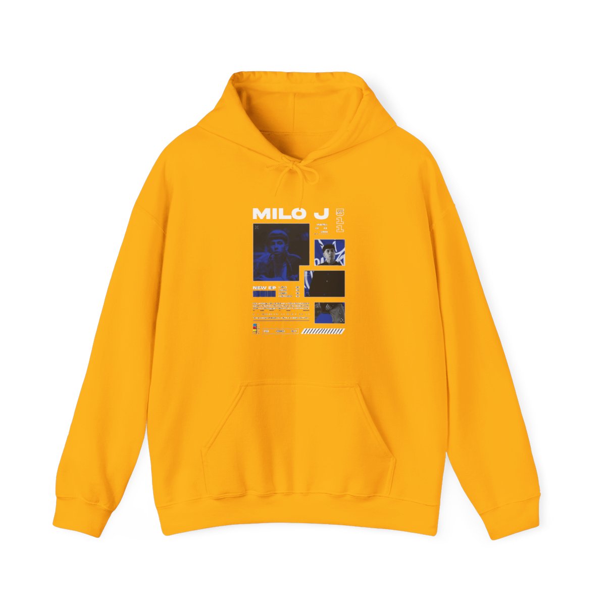 Rapper Milo J 511 Álbum Merch Hoodies Homens Mulheres Roupas Vintage Hip Hop Moletom Com Capuz Casual Pulôveres de Grandes Dimensões Streetwear - alternate angle 2, merchandise
