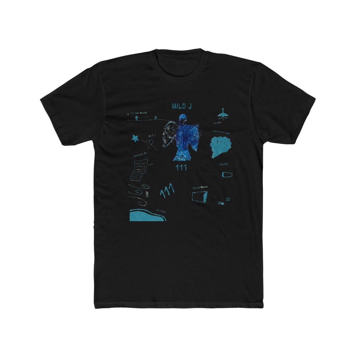 Milo J Singer T-Shirts 111 Album Merch Print Summer Women Men Fashion Casual Short Sleeve Tee - alternate angle 3, merchandise