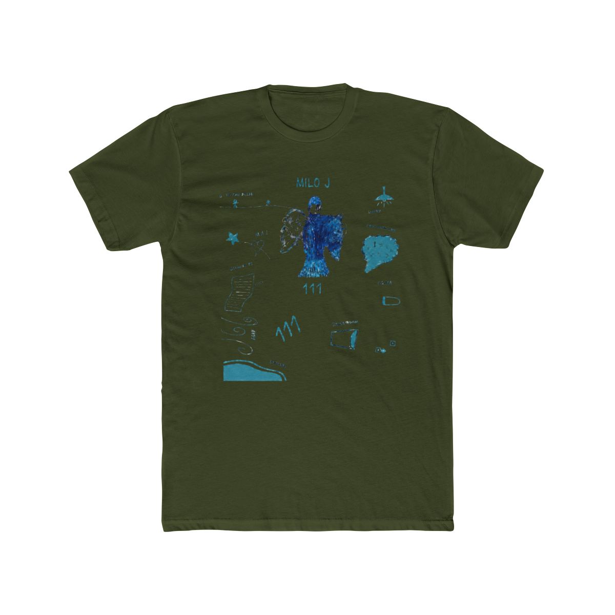 Milo J Singer T-Shirts 111 Album Merch Print Summer Women Men Fashion Casual Short Sleeve Tee - alternate angle 5, merchandise