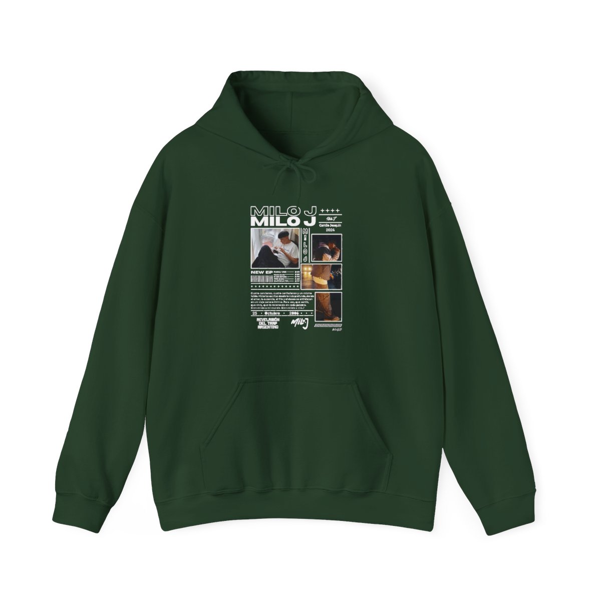 Vintage Hip Hop Zip Up Hoodie - Milo J 111 Merch