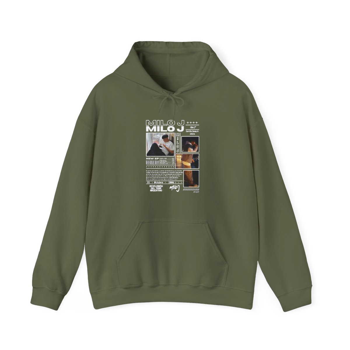 Vintage Hip Hop Zip Up Hoodie - Milo J 111 Merch - alternate angle 4, merchandise