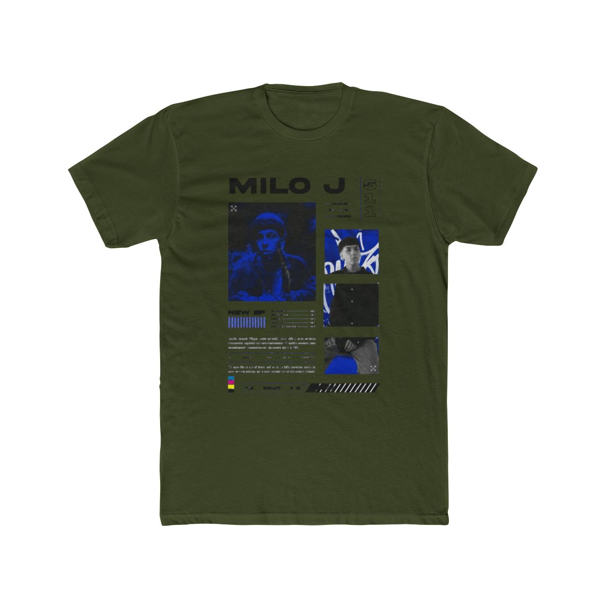 Milo J 511 Album Merch T-Shirts Summer Women Men Fashion Casual Short Sleeve Tee Streetwear - alternate angle 5, merchandise