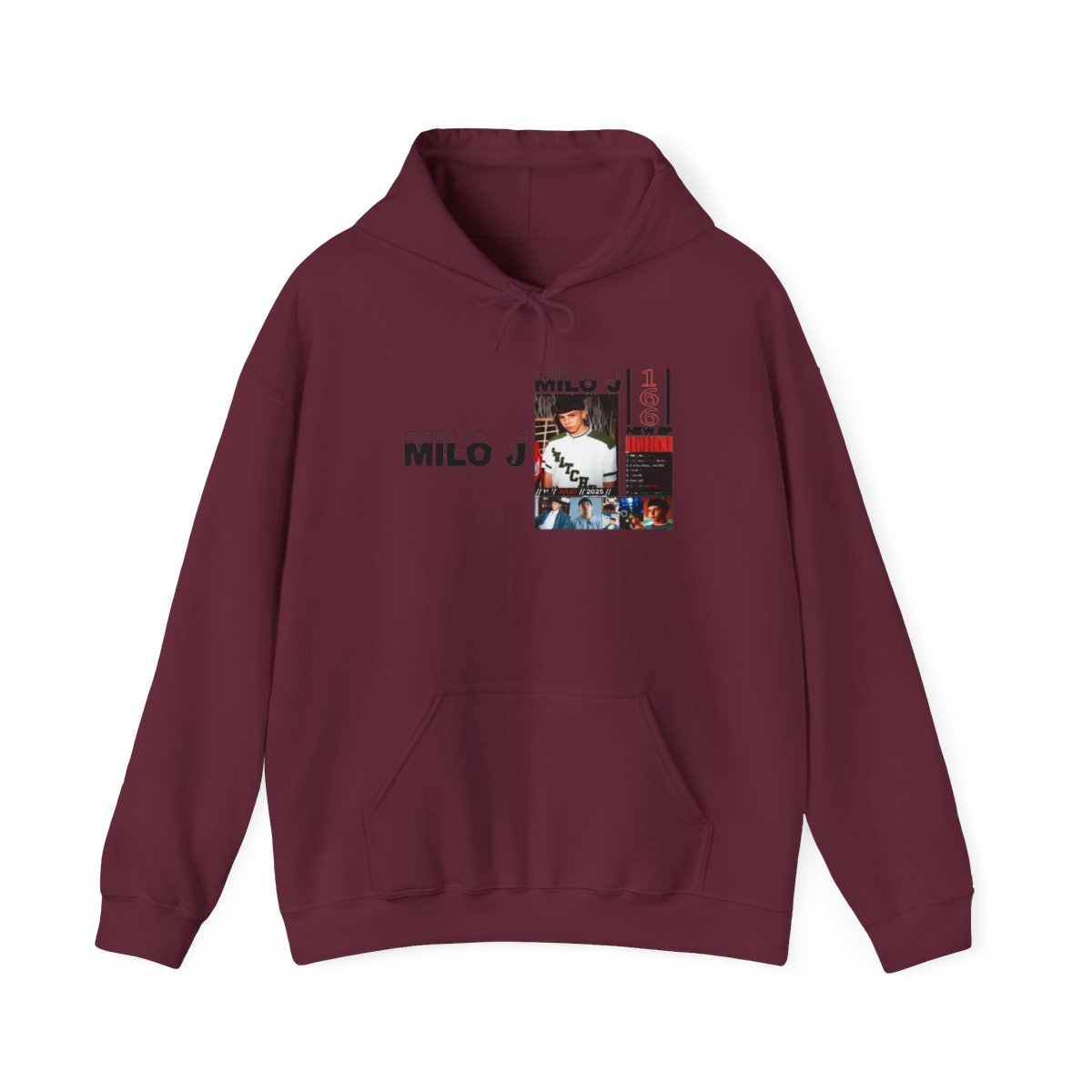 Rapper Milo J 511 Music Album Merch Aesthetic Printed Hoodies Men Hooded Sweatshirts Fashion Casual Pullovers Hoodie W260515 - alternate angle 3, merchandise