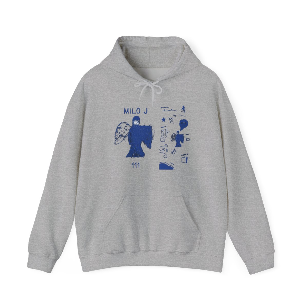 Milo J 111 Album Merch Hoodie - Casual & Comfortable Loose Fit Pul With Drawstring Hood Long Sleeves And Letter Print Design Perfect For FallWinter Casual Wear Hoodie Relaxed Fit Hoodie - Official Hoodies merchandise