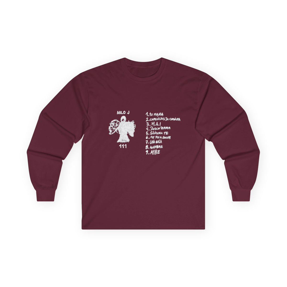 Milo J Merch and Retro Classic Long Sleeve Hooded Top, navy, XXS - alternate angle 3, merchandise