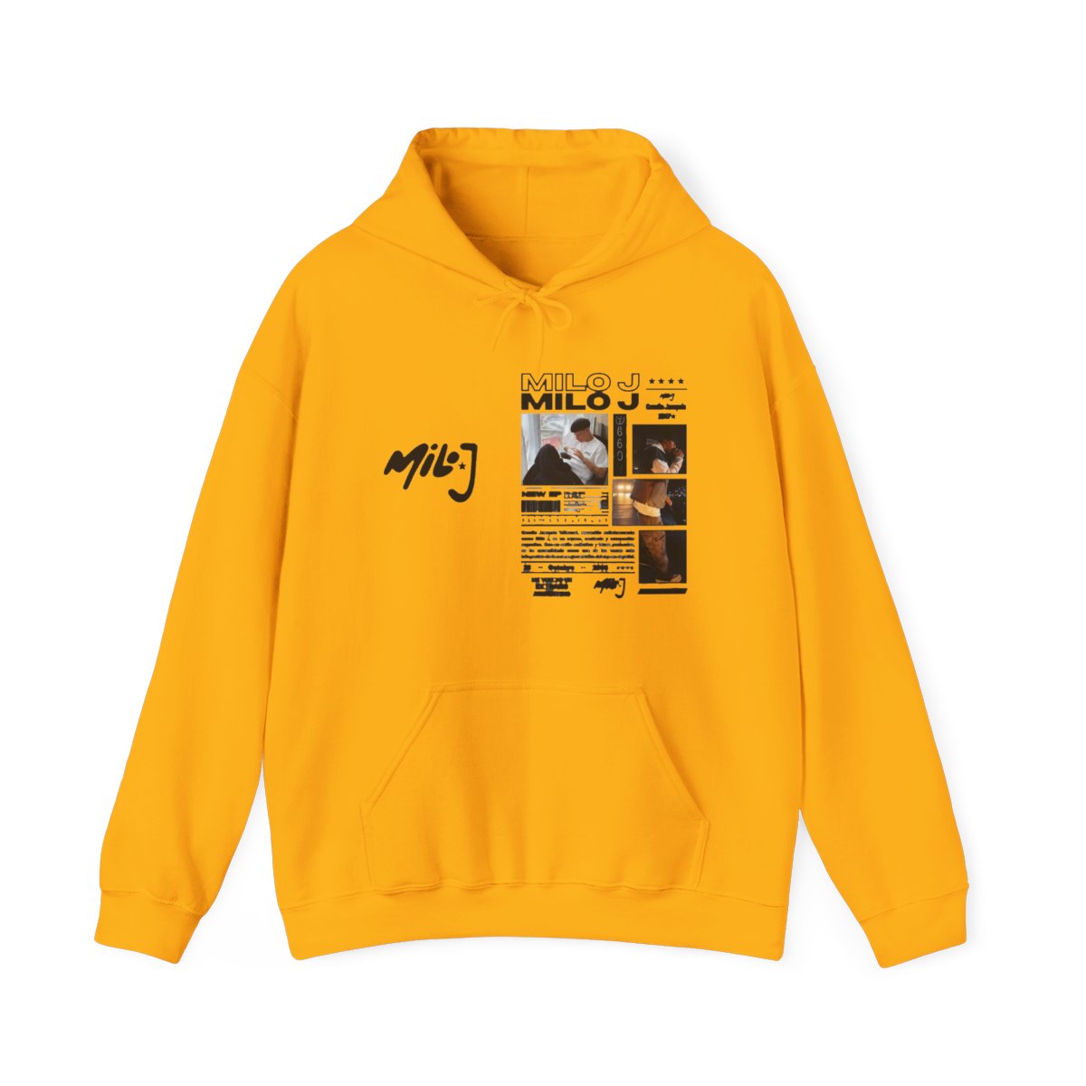 Rapper Milo J 111 Album Graphic Hoodie Men Women Hip Hop Fashion Oversized Hooded Hoodie Casual Fleece Cotton Hoodies - alternate angle 2, merchandise